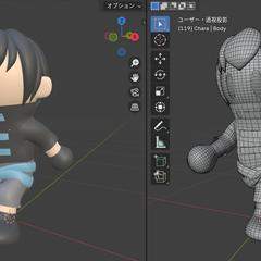 blenderでゲームキャラクター作成