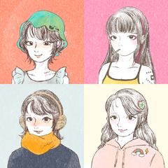 似顔絵アイコンイラスト