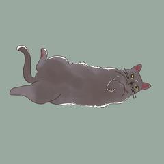 ペットの似顔絵イラスト(猫)