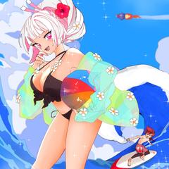 水着と女の子