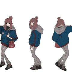 ご依頼 ゲームキャラのデザイン三面図