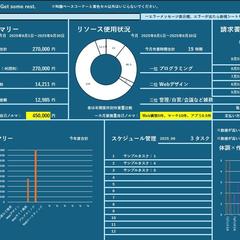 業務効率化ダッシュボード管理ファイル作成など