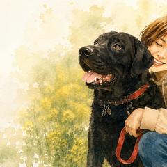 犬と過ごす、静かな時間