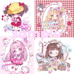 ご依頼＊OCイラスト・ミニキャラ一枚絵