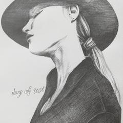 monochrome girl2