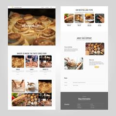 デザインとコーディングの作例です