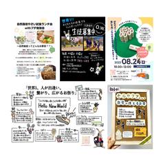 さまざまなご依頼いただいたPOPなど