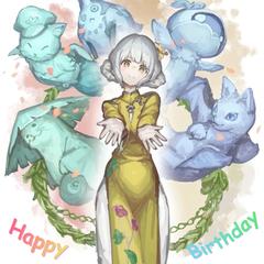 ハッピーバースデーイラスト