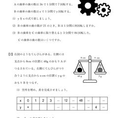 中3生 数学 苦手克服プリント作成例