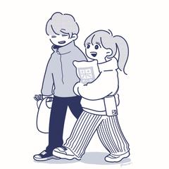 カップルイラスト