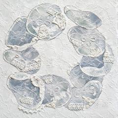 レースのコラージュのクラゲ