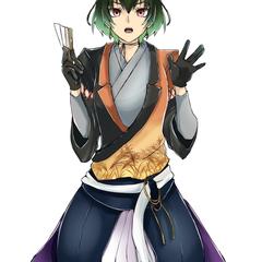 依頼された落語家女性のイラスト