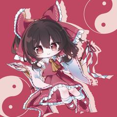 博麗霊夢ミニキャライラスト