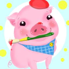 絵描きブタ