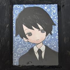 喪服の男の子