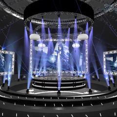 稍麦様3Dお披露目LIVE　ステージ背景