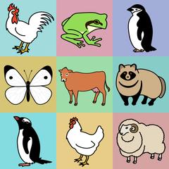 動物のイラスト9種