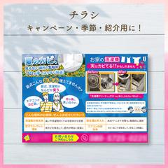 カビ　清掃　エアコンクリーニング　イベント　夏用　チラシ