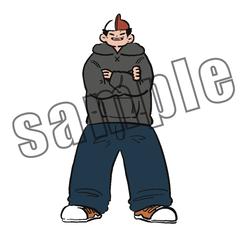 オリジナルキャラクターの立ち絵イラスト