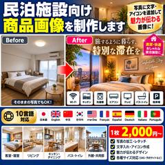 民泊施設向け多言語PR画像の制作サンプル