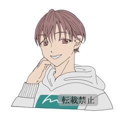男子学生サンプルイラスト