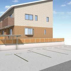 集合住宅外構パース