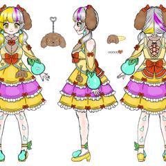 ロリータ衣装デザイン　三面図
