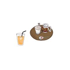 CAFEメニュー用イラスト