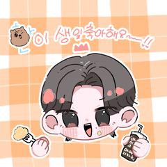 好きなアイドルの誕生日に描いたイラスト
