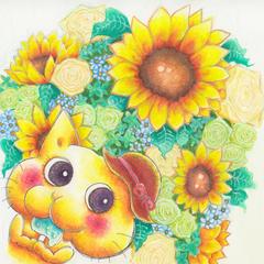 季節のお花の絵（夏）