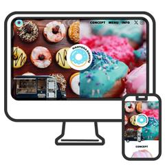 【架空】ドーナツショップのホームページ