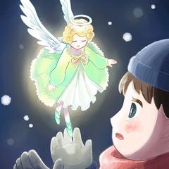 一枚絵　天使