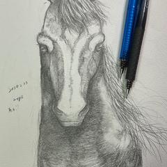 馬の落書き