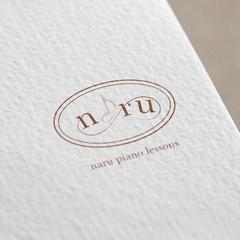 ロゴデザイン　naruピアノ教室様　