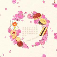 3月のスマホ用の壁紙カレンダー