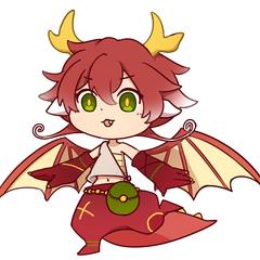 SDキャラクター　竜の女の子