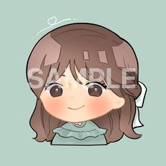 前を向く女の子