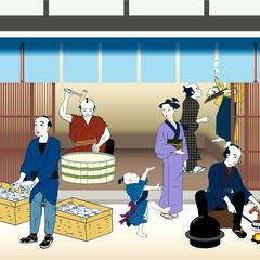 江戸時代の町並み