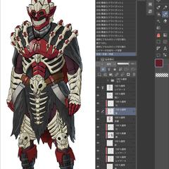 オリジナル 骸骨纏い防具