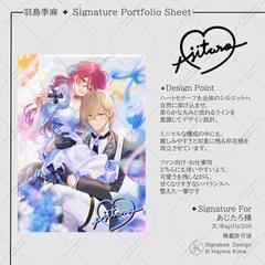 オリジナルサイン（制作例）✦　漫画家様