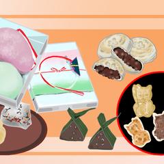 福岡菓子工業組合お菓子普及ポスターイラスト