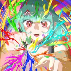 描く少女