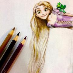 ディズニーキャラクターのイラスト