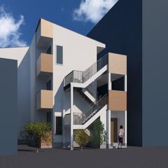 イメージパース_外観CG_アパート1