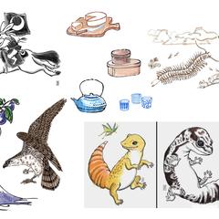 挿絵、Tシャツイラスト、ポスター用イラスト等