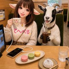 ヤギPとティータイム