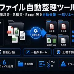 請求書・見積書の自動分類・一括リネーム