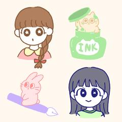 人物、動物イラスト、アイコンや挿絵に