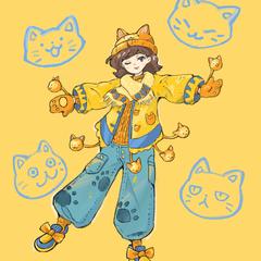 猫の同人誌 表紙
