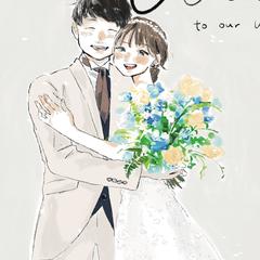ウェディングボードの依頼絵